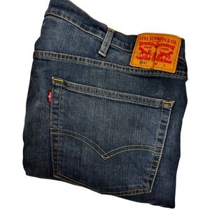 Levi's 559 Relaxed Straight Jeans Mens‎ W48 L27 Medium Wash Stretch Denim